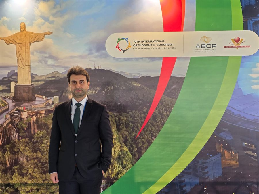 Dr. Abdeen Shaker at the 10th International Orthodontic Congress in Rio de Janeiro.